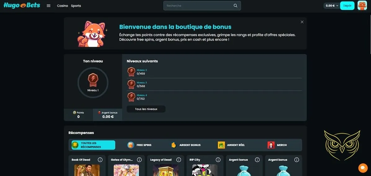 Exemple de jeux de cartes à gratter Hugo Bets