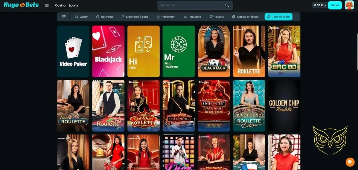 Promotion bonus crypto du casino Hugo Bets