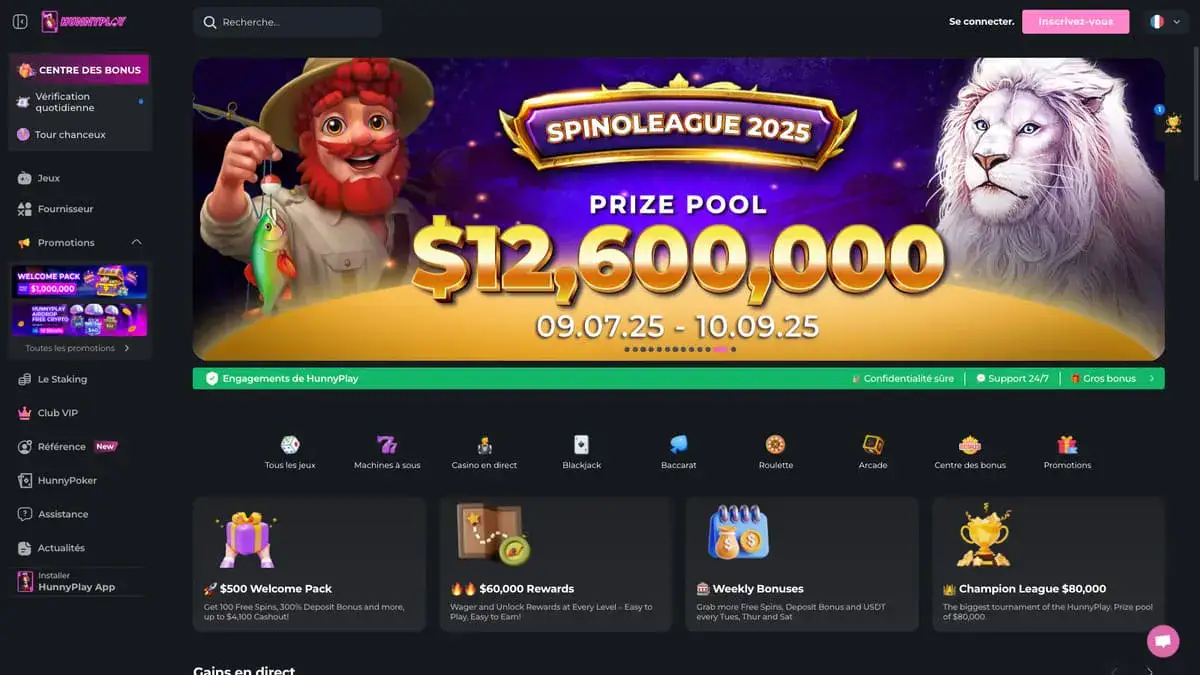 Logo officiel du casino HunnyPlay