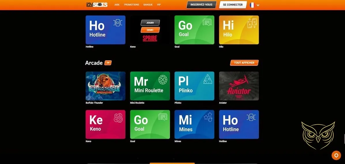 Sélection de machines à sous du casino i24Slots