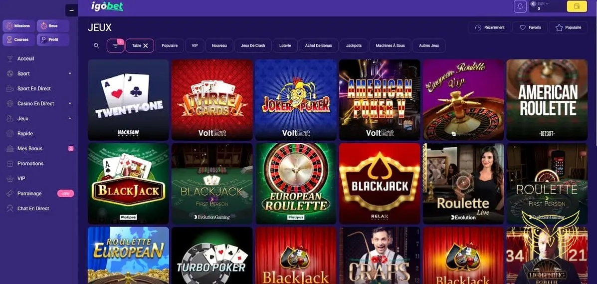 Offres de bonus paris sportifs Igobet