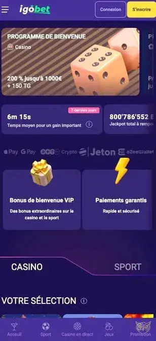 Icône application mobile Igobet Casino