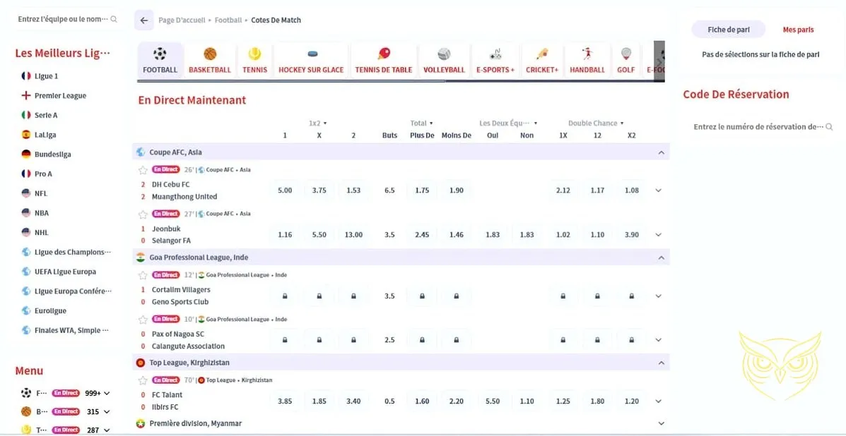 Formulaire d'inscription du Casino Infinity