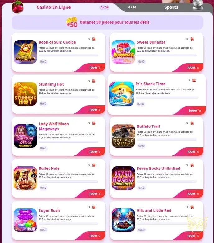 Expérience de casino en direct Infinity