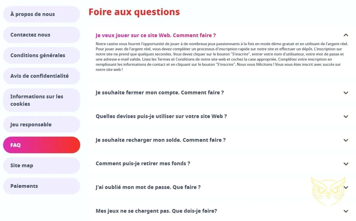 Interface de paris sportifs en direct Infinity Casino