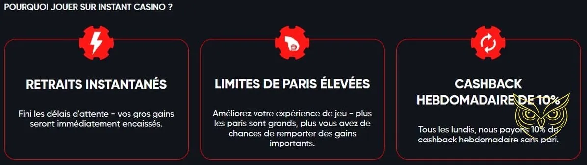 Icône de l'argument massue Instant Casino