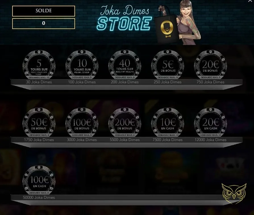 Page de la FAQ Joka Casino