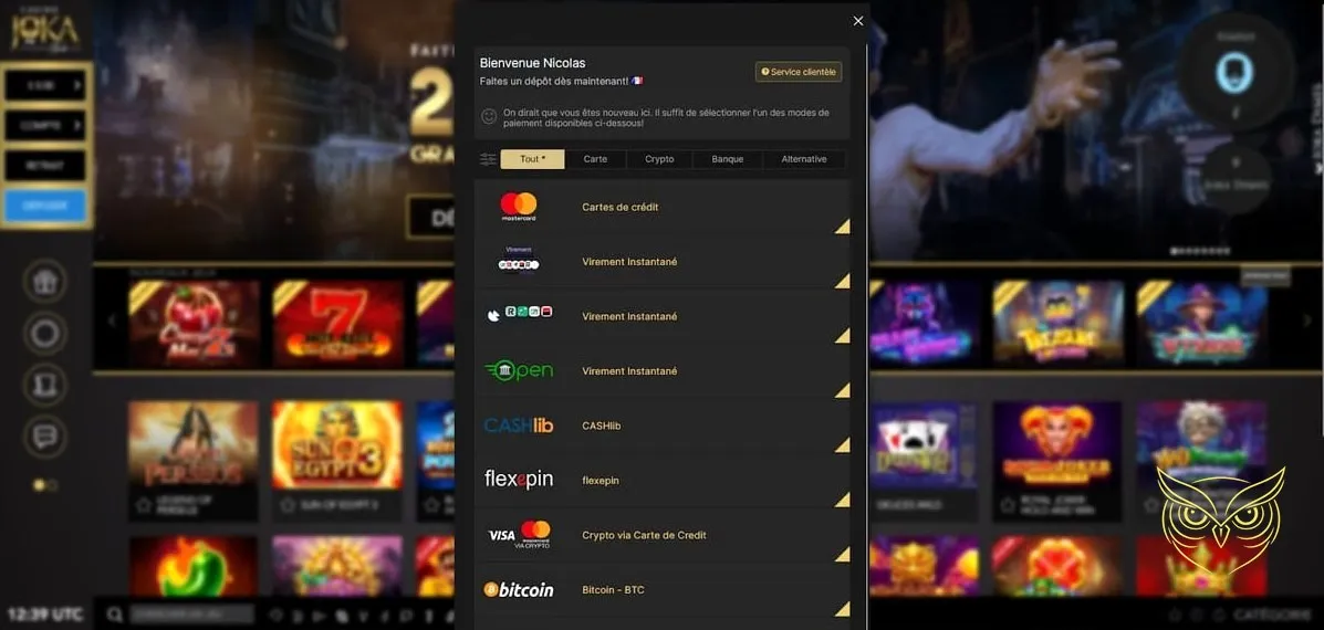 Offre de bonus de bienvenue Joka Casino