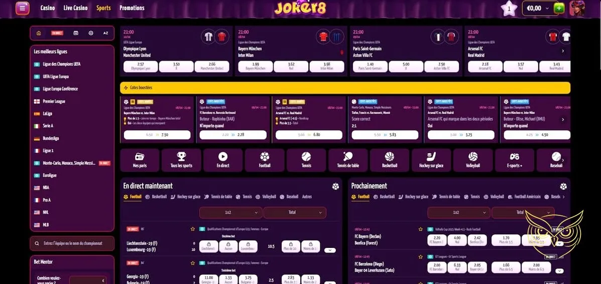 Informations sur le programme VIP Joker8 Casino