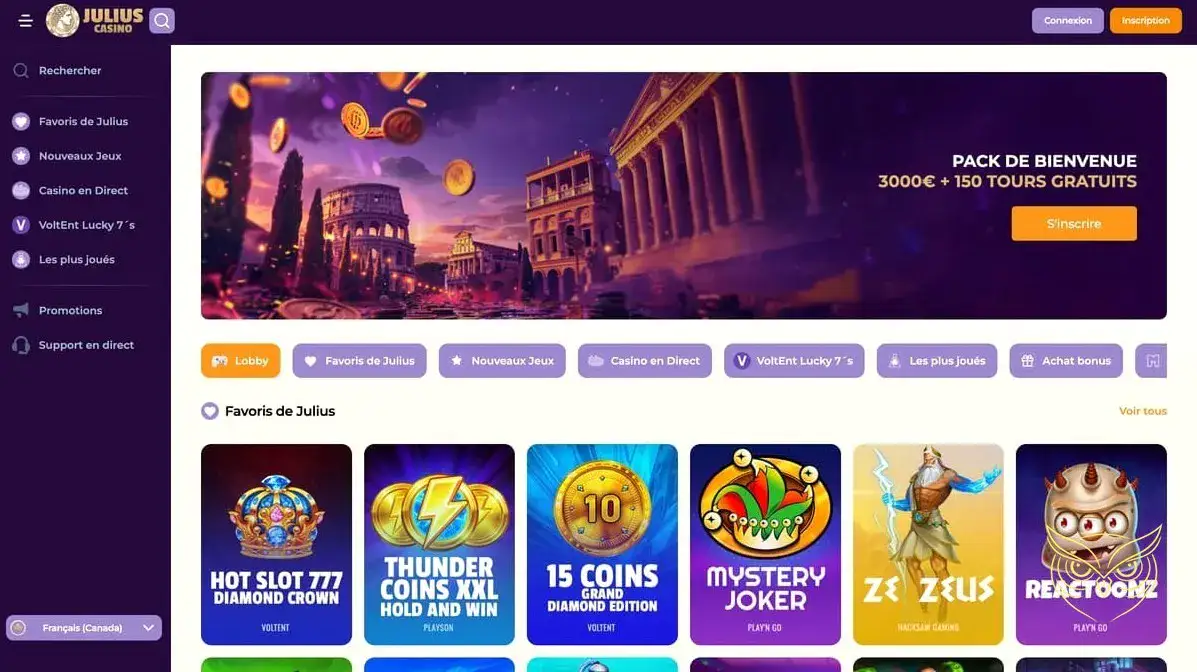 Logo officiel du casino Julius