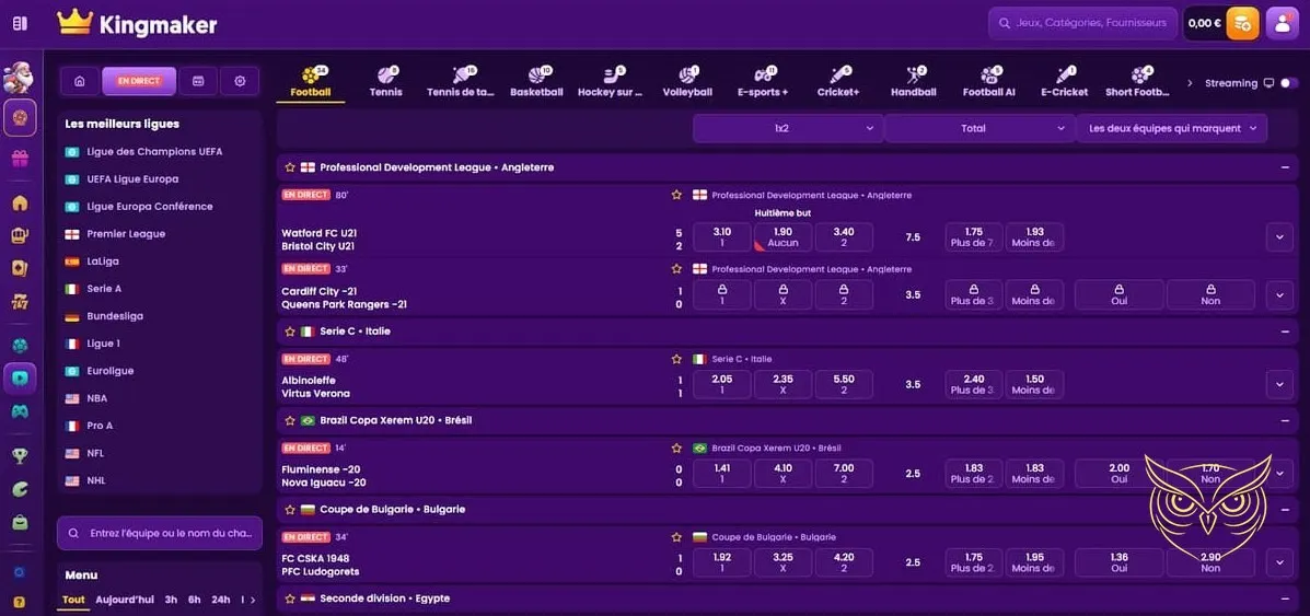 Détails du programme Club VIP Kingmaker Casino