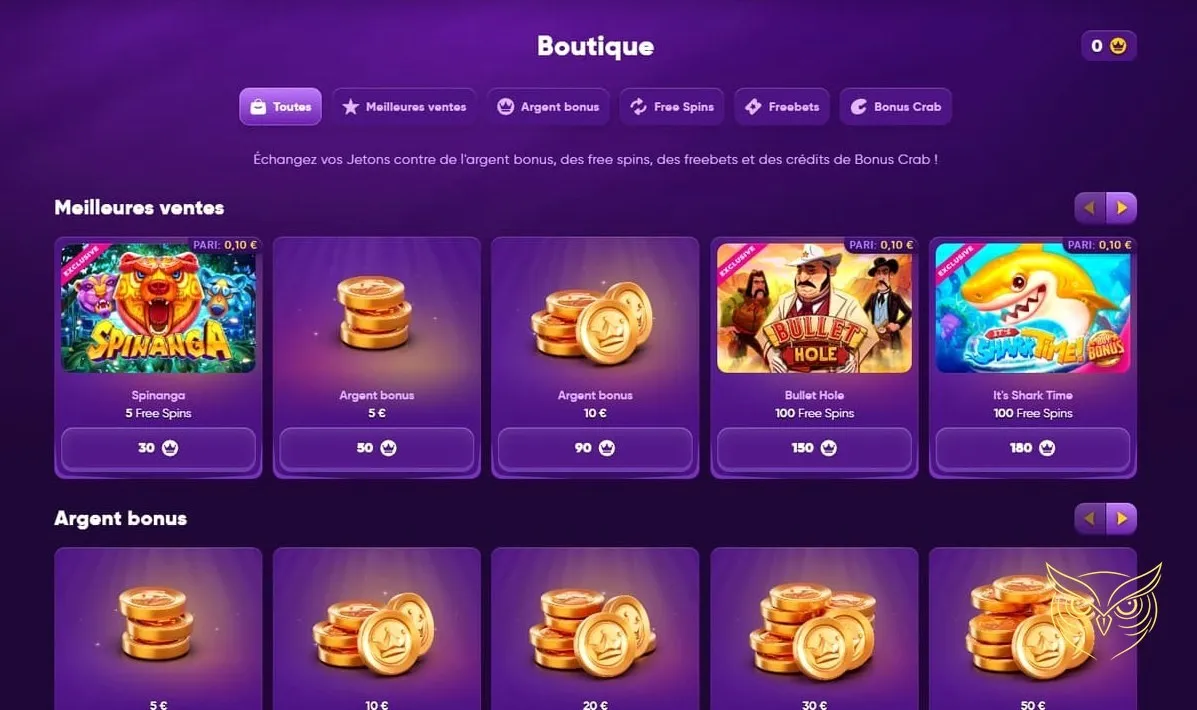 Interface des paris sportifs en direct Kingmaker Casino