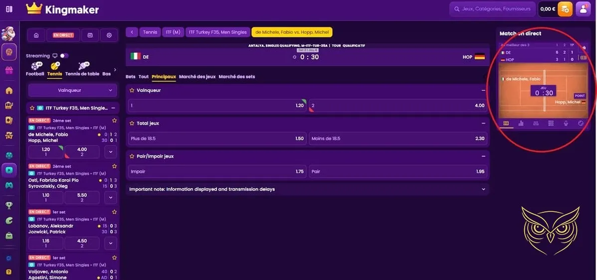 Icône de l'offre de bonus de bienvenue Kingmaker