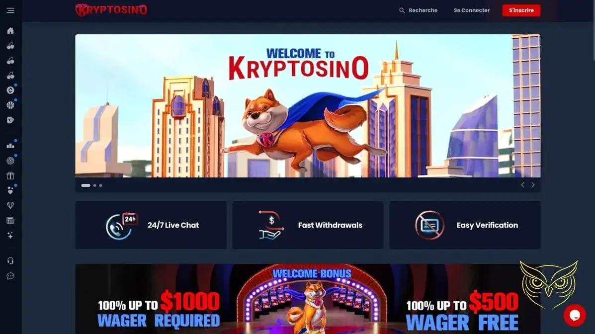 Logo du casino Kryptosino crypto