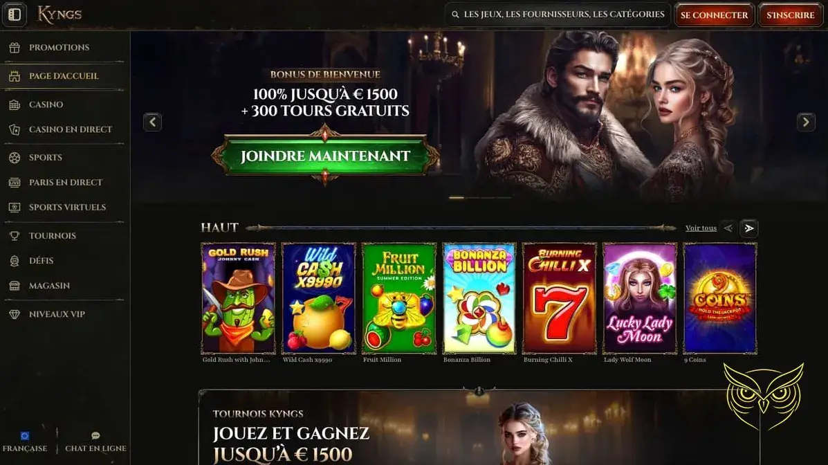 Logo officiel du casino Kyngs