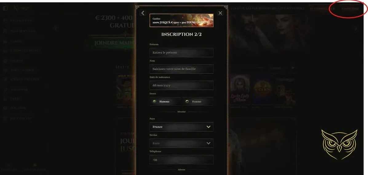 Bannière du bonus de bienvenue exclusif Kyngs Casino