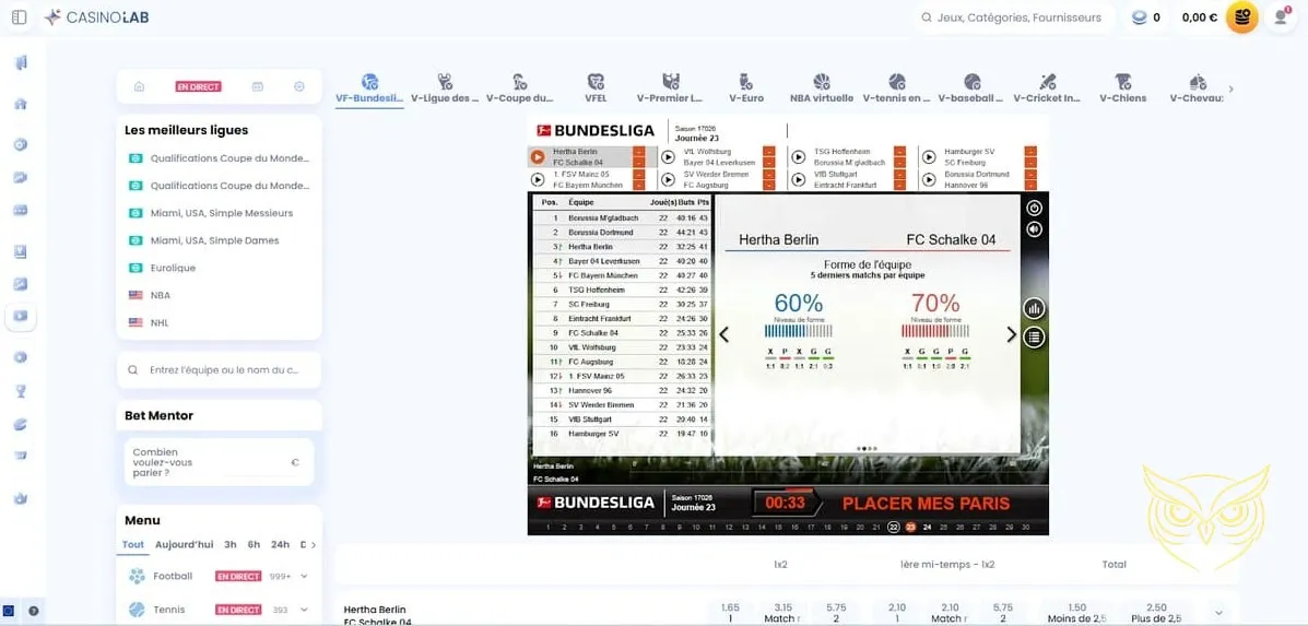 Information sur le programme de fidélité VIP CasinoLab