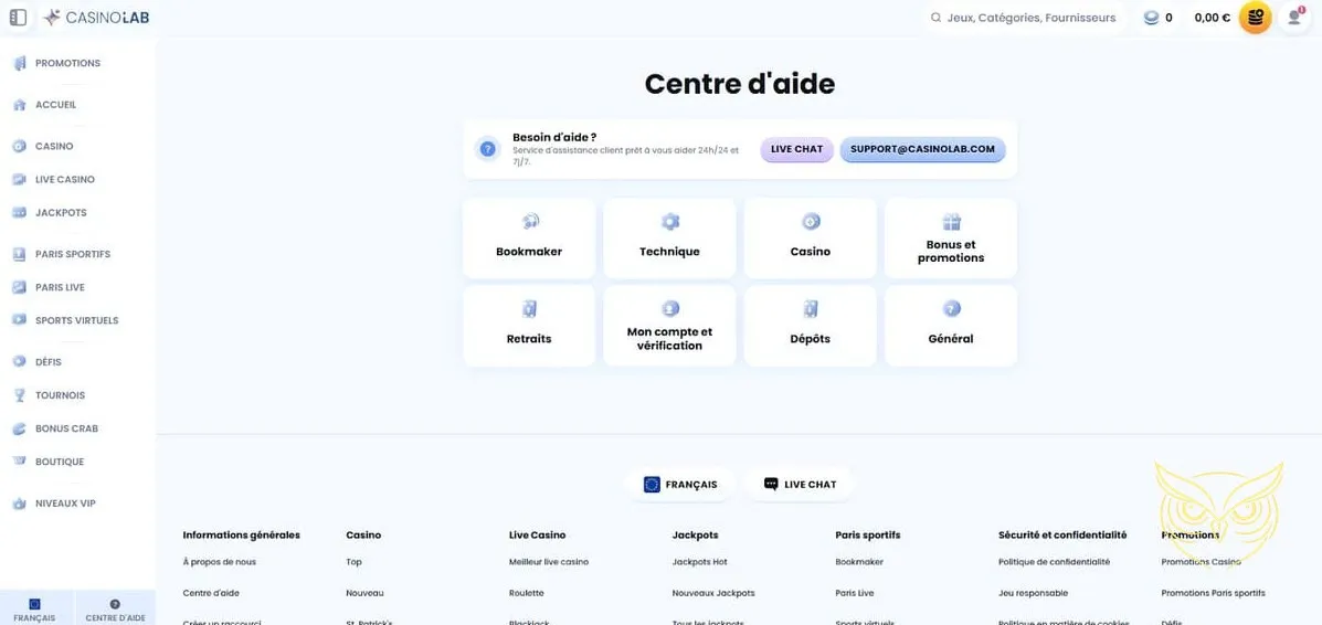 Jeux à jackpots progressifs disponibles sur CasinoLab