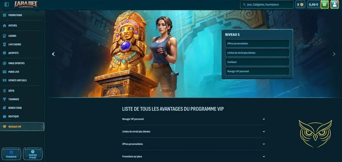 Icône des niveaux VIP Larabet Casino