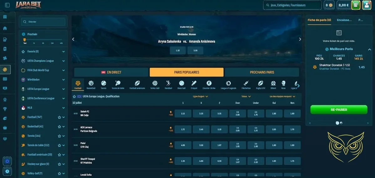 Icône pour effectuer un dépôt sur Larabet Casino