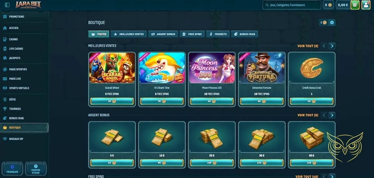 Icône de la section Meilleur Live Larabet Casino