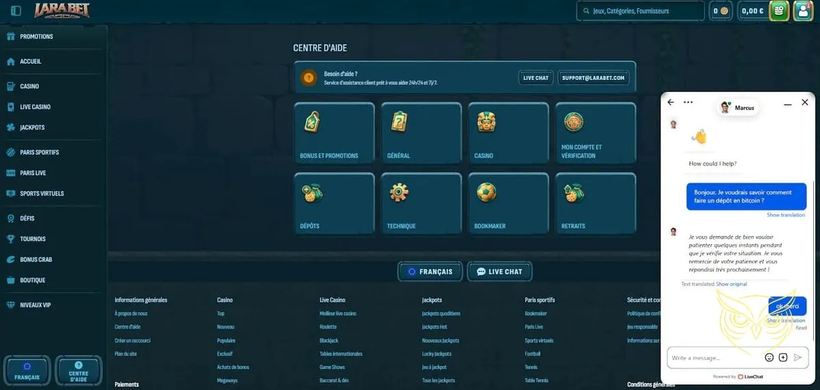 Icône de la catégorie Jeux à jackpots Larabet