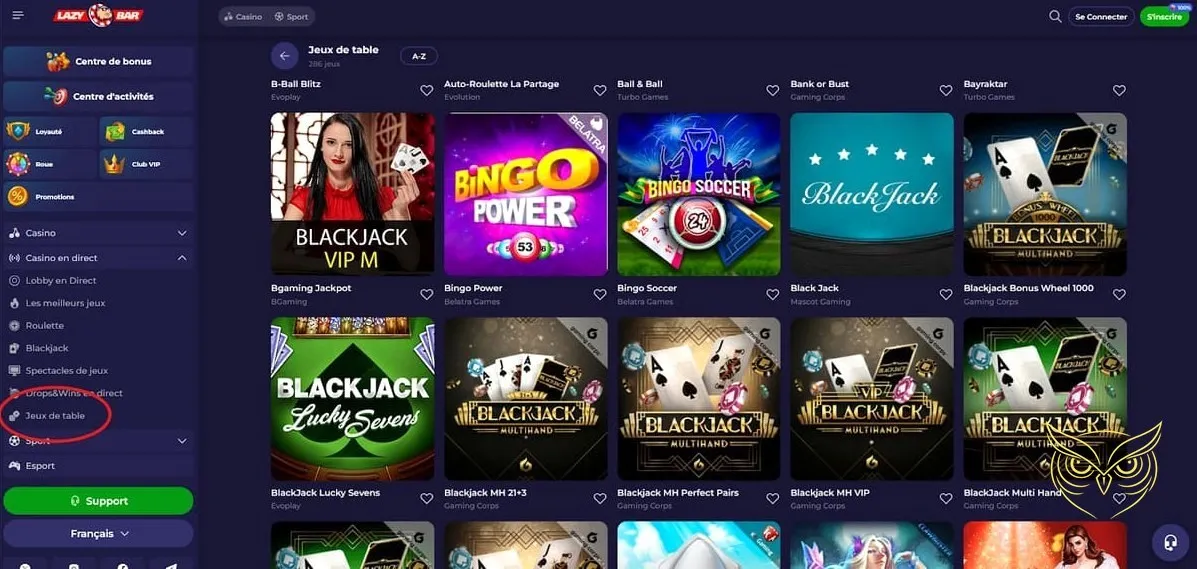 Icône du programme de fidélité LazyBar Casino