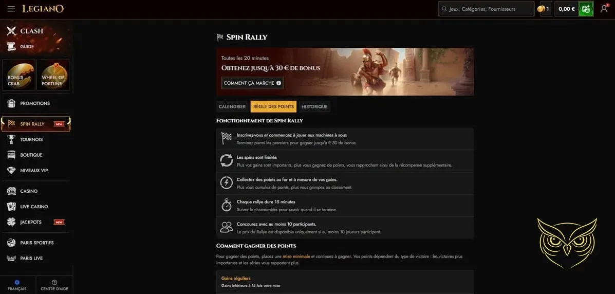 Visuel du jeu Wheel of Fortune Legiano Casino