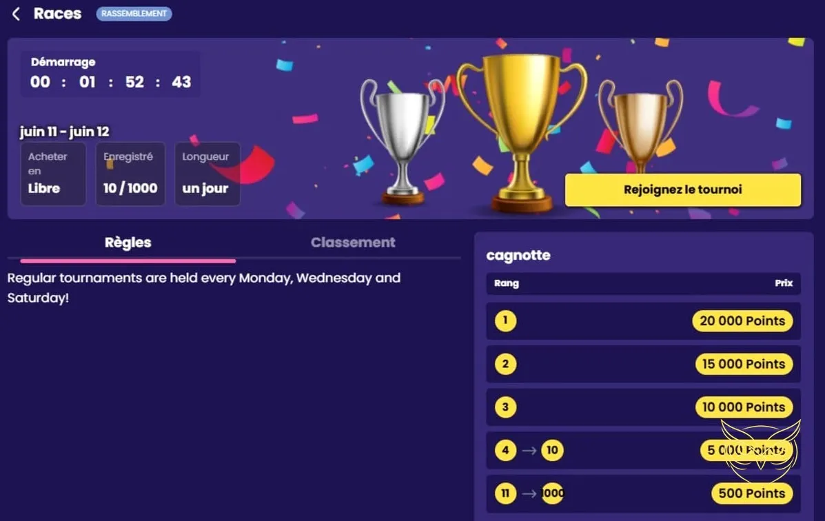 Capture d'écran de l'application Libet Casino