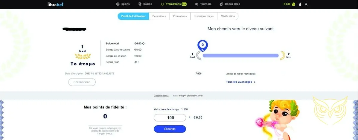 Mini-jeu Crash Crab du casino Librabet