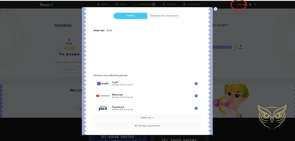 Visuel du pari en ligne Librabet