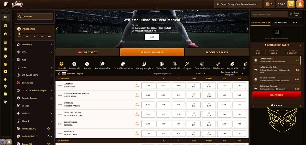 Logo du programme de fidélité VIP Lizaro Casino.