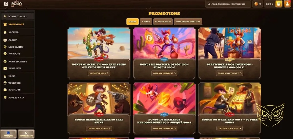 Icône des options de dépôt Lizaro Casino.