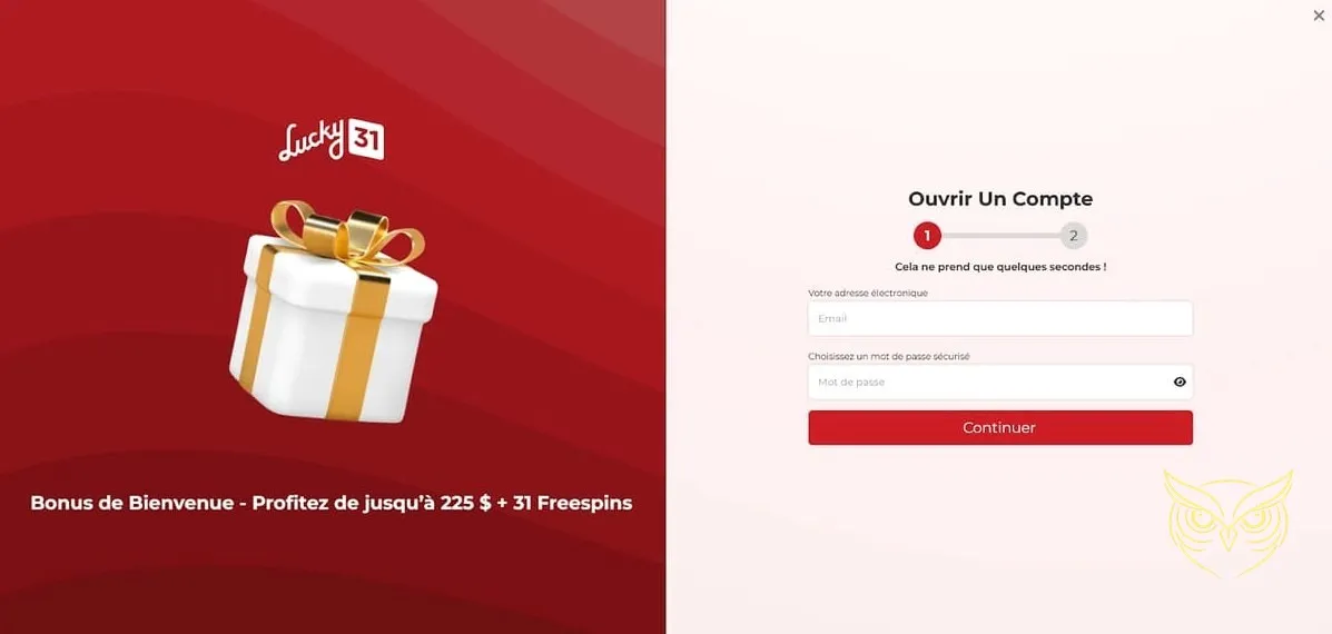 Fonctionnalité Livespins exclusive du casino Lucky 31.