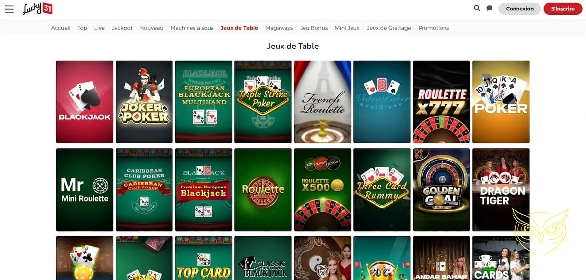 Bannière du bonus de bienvenue Lucky 31 Casino.