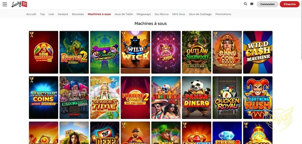 Logo du programme Club VIP Lucky 31 Casino.