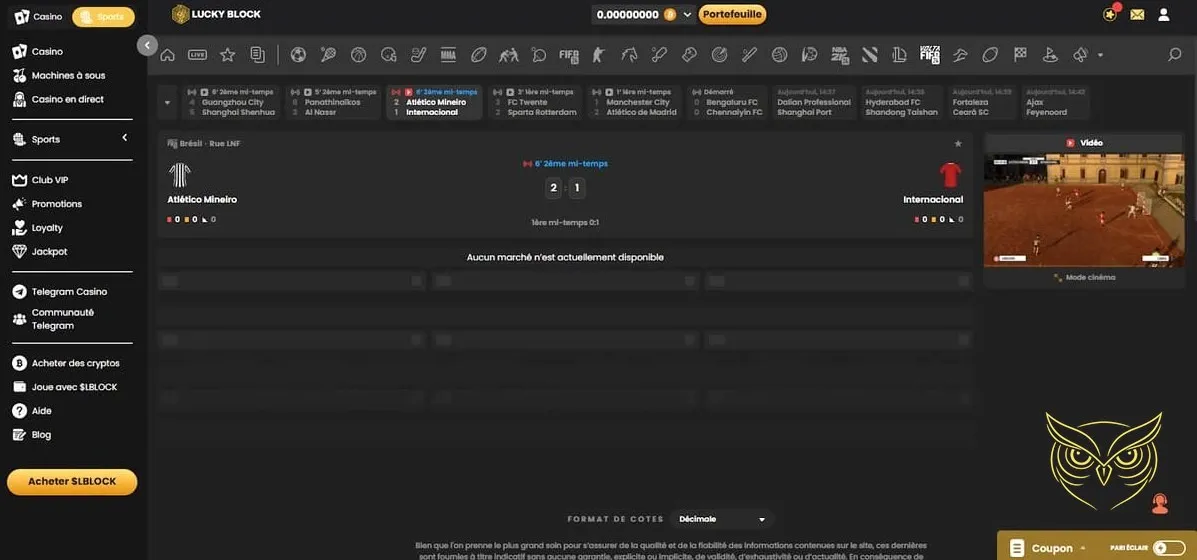 Icône de support en direct Lucky Block