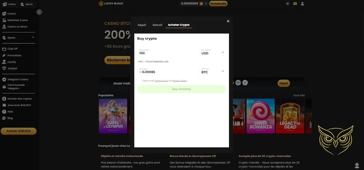 Miniature du casino live Lucky Block