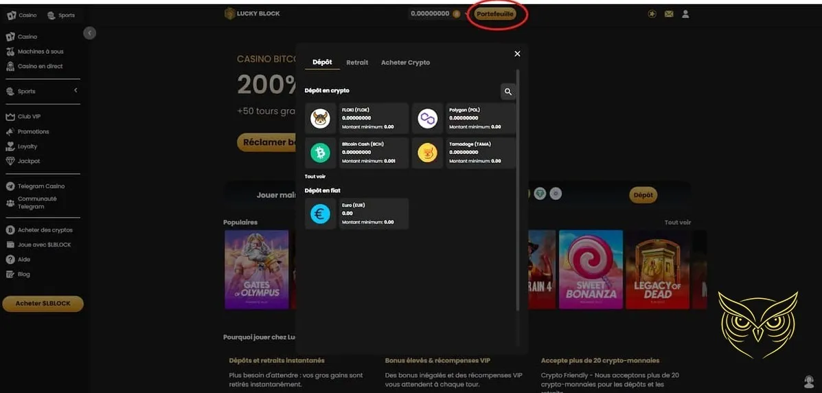 Icône du programme de fidélité Lucky Block