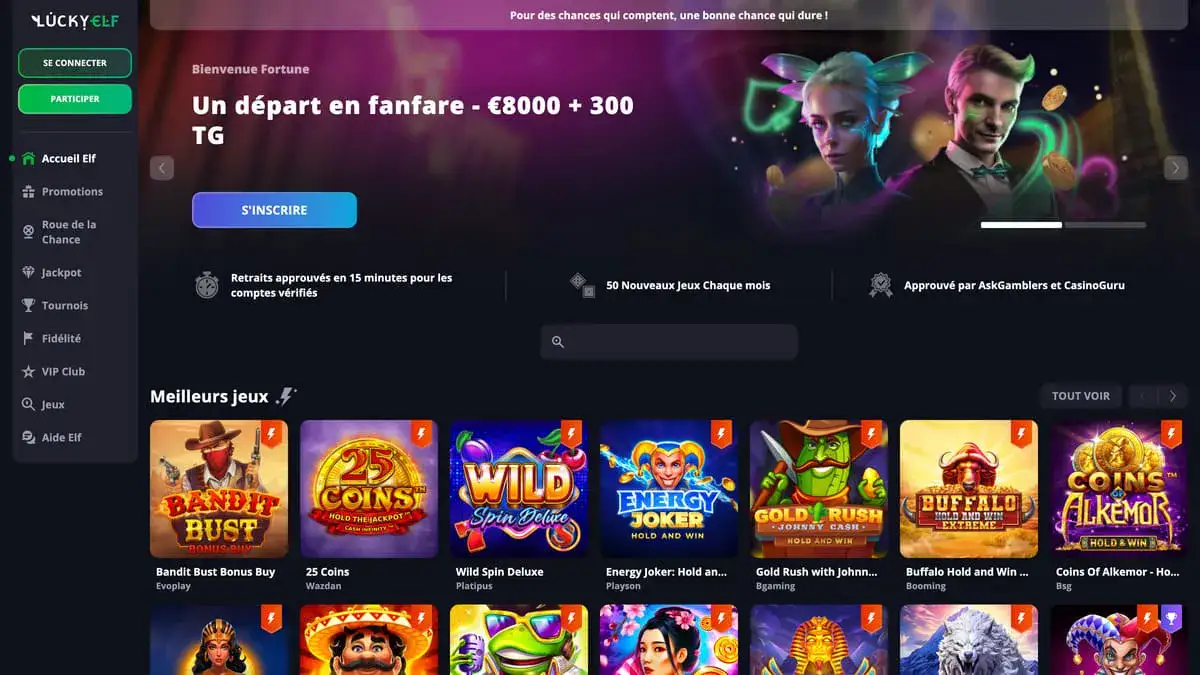 Logo du casino Lucky Elf