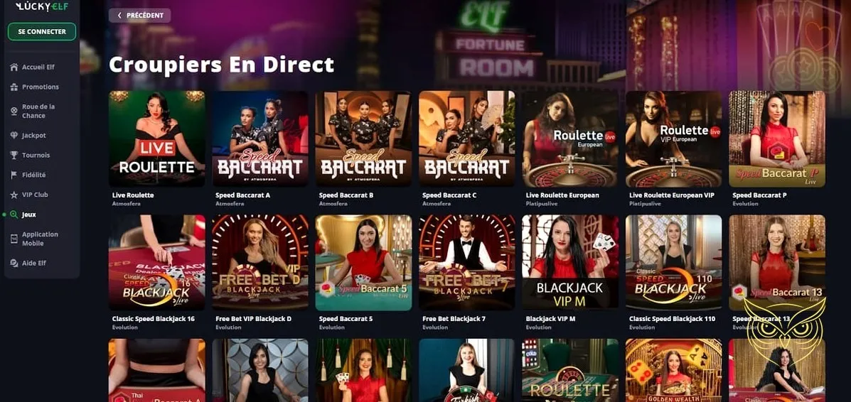 Miniature des jeux de table Lucky Elf Casino