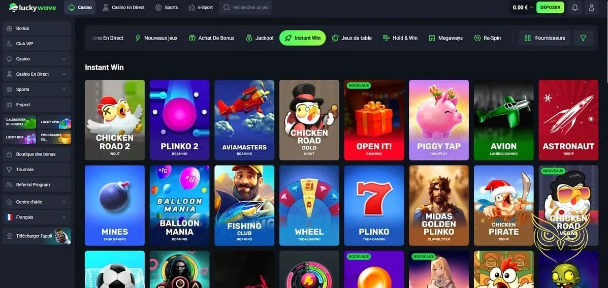 Icône du bonus crypto Lucky Wave Casino