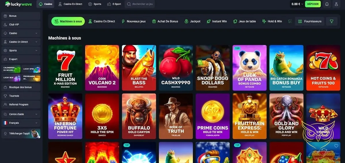 Icône du Magasin de bonus Lucky Wave Casino