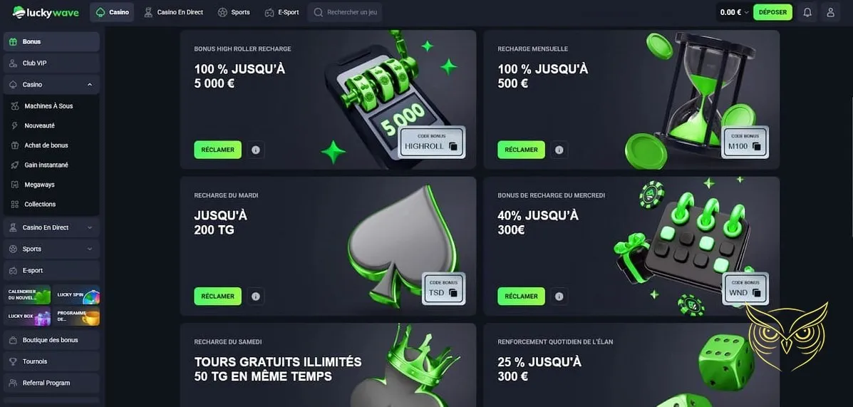 Miniature des cartes à gratter Lucky Wave Casino