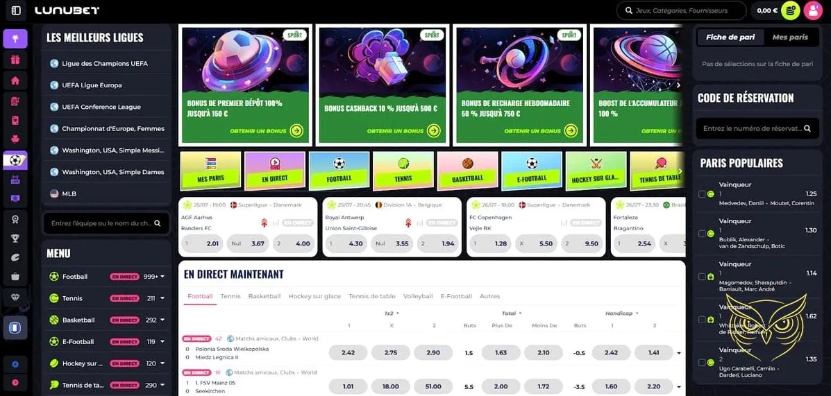 Description du programme VIP Lunubet Casino