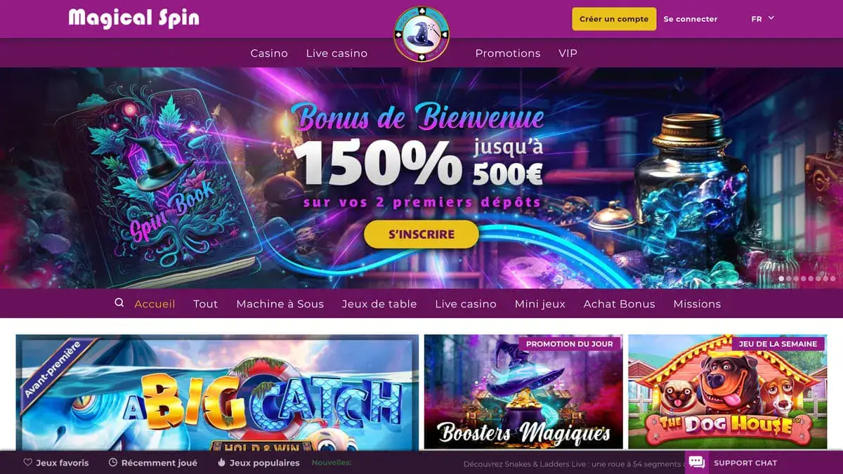 Logo officiel du Magical Spin Casino