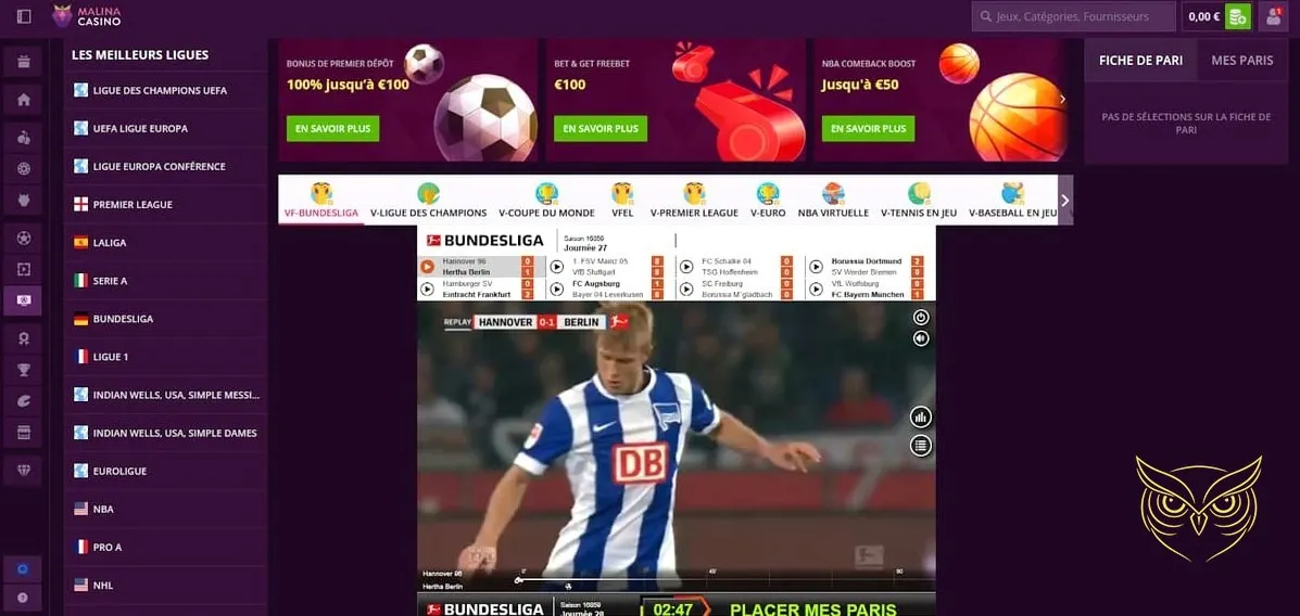 Icône du centre d'aide Malina Casino