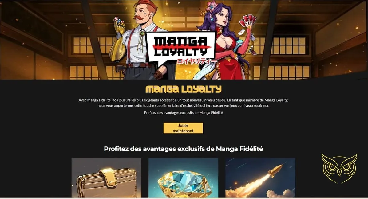 Programme de fidélité Manga Loyalty du casino