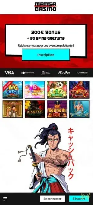 Icône de l'application mobile Manga Casino