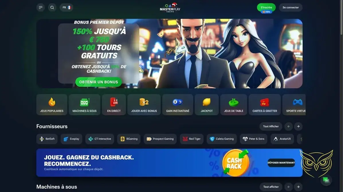 Logo officiel du casino MasterPlay